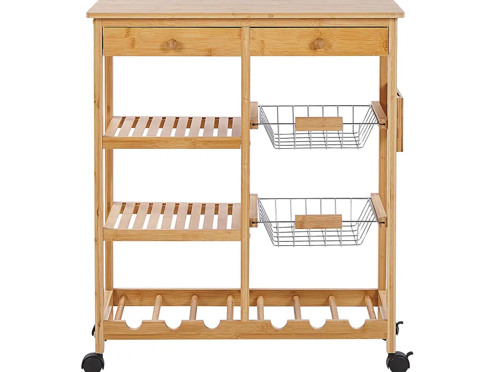 Carrinho De Cozinha Castanho Claro Morino