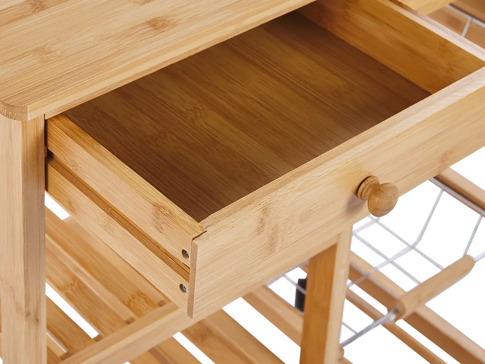 Carrinho De Cozinha Castanho Claro Morino