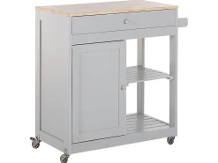 Carrinho De Cozinha Cinzento Claro Trapani