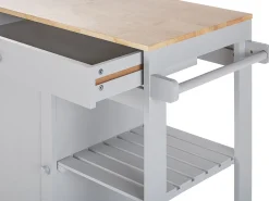 Carrinho De Cozinha Cinzento Claro Trapani