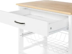 Carrinho De Cozinha Em Madeira Da Clara E Branco Lugo