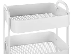 Carrinho De Cozinha Em Metal Branco Lucca