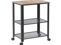 Carrinho De Cozinha Preto Bolzano