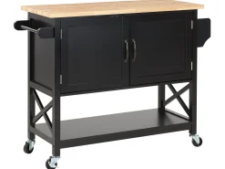 Carrinho De Cozinha Preto Mele