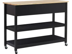 Carrinho De Cozinha Preto Navarino