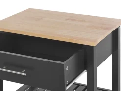 Carrinho De Cozinha Preto Hiuma