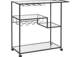 Carrinho De Cozinha Preto Marcola