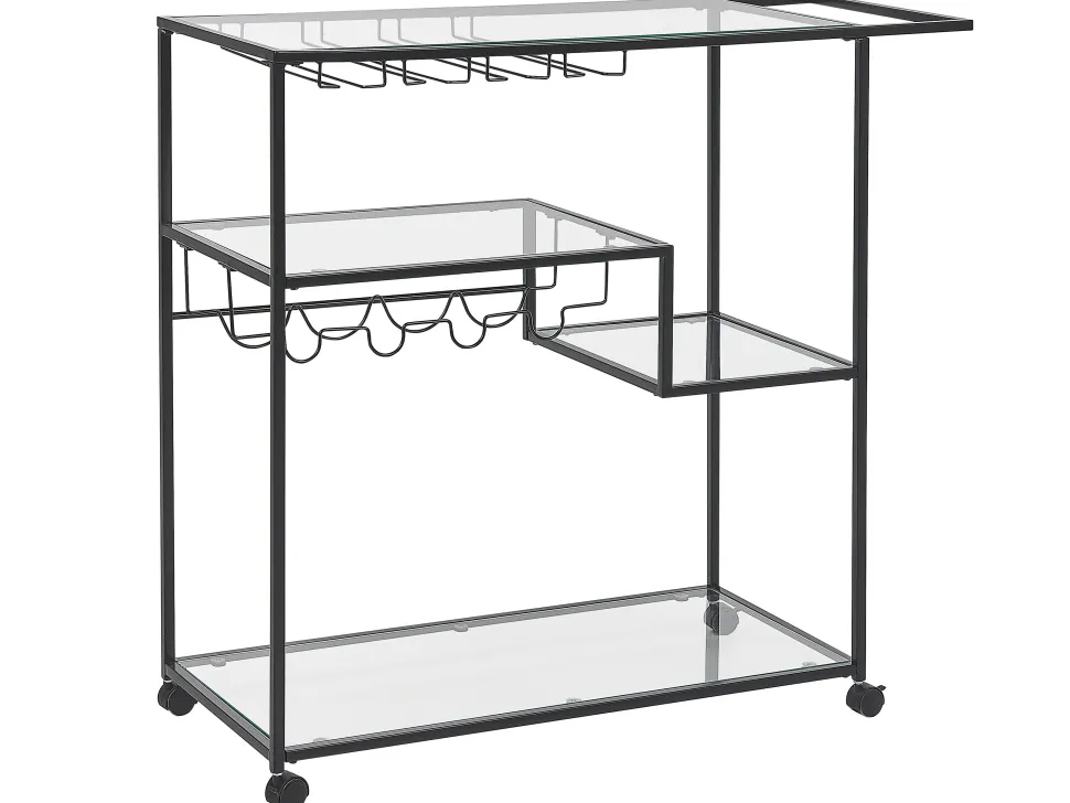 Carrinho De Cozinha Preto Marcola