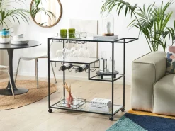 Carrinho De Cozinha Preto Marcola