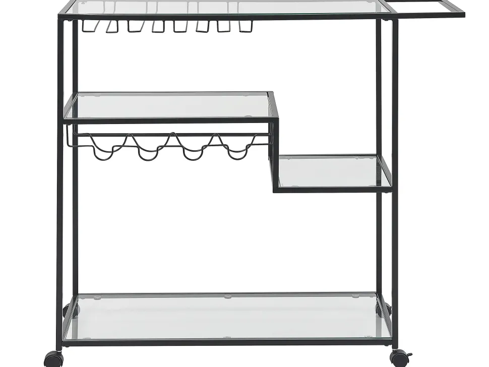 Carrinho De Cozinha Preto Marcola