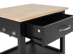 Carrinho De Cozinha Preto Siena