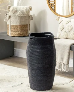 Cesta Em Juta Natural Creme E Branca Sonipat