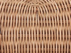 Cesto De Parede Em Forma De Maca Em Rattan Natural Makonde