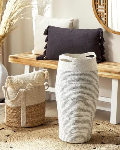 Cesto Em Algodao Branco Arrah