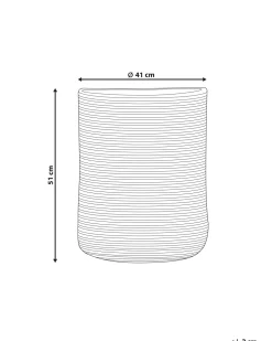 Cesto Em Algodao Creme E Preto Yerkoy