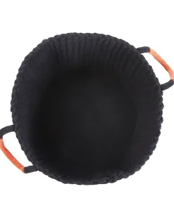 Cesto Em Algodao Preto 42 Cm Mannar