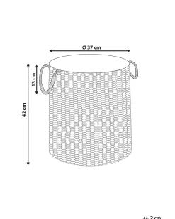Cesto Em Algodao Preto 42 Cm Mannar