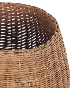 Cesto Em Forma De Pera Em Rattan Cor Natural Vagsoy