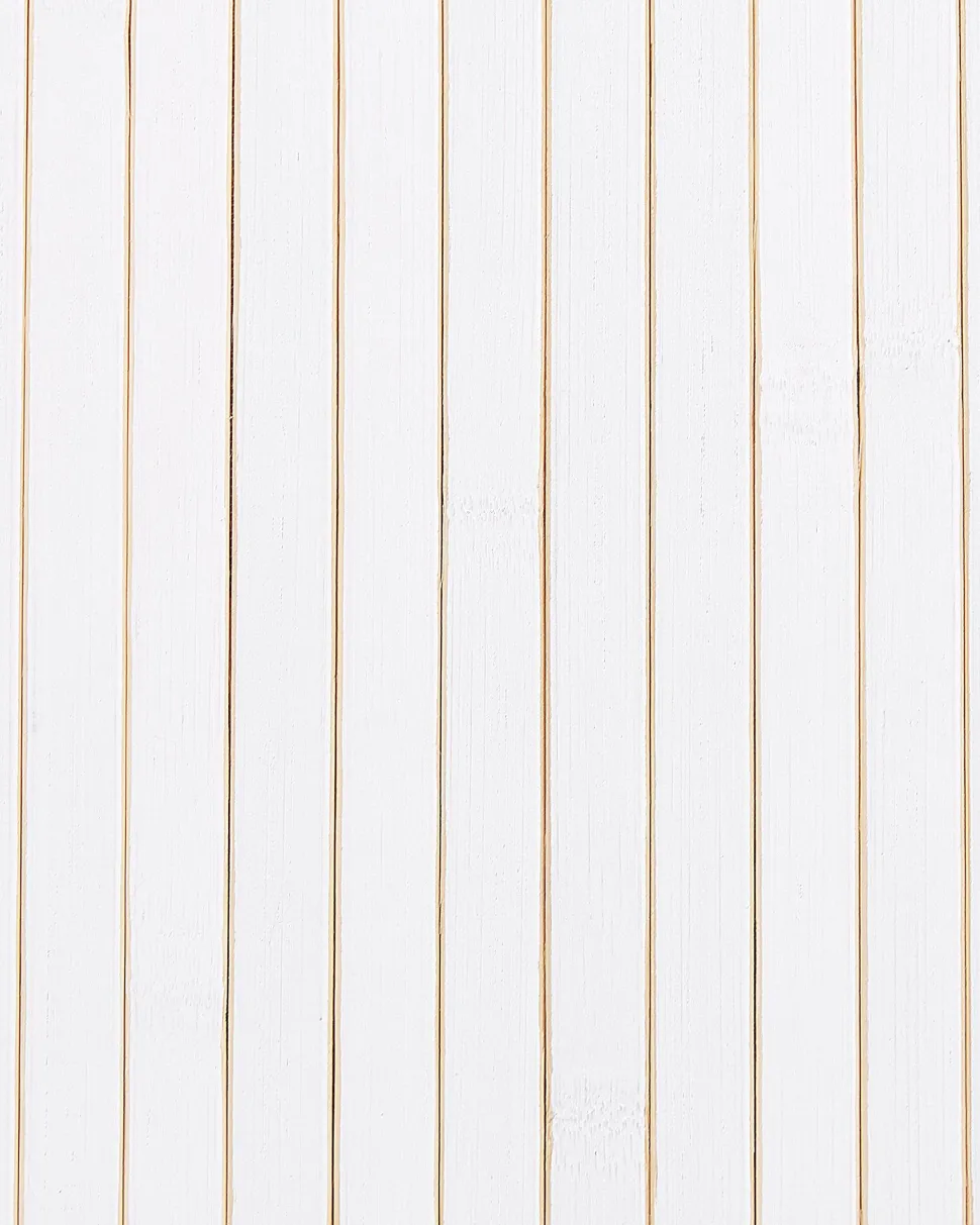 Cesto Em Madeira De Bambu Branca 60 Cm Kalutara