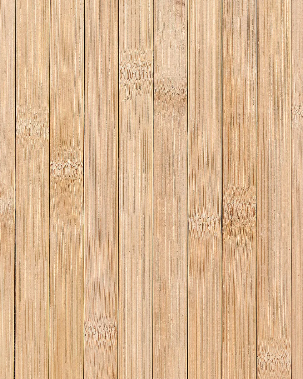 Cesto Em Madeira De Bambu Castanha Clara E Branca 60 Cm Matara