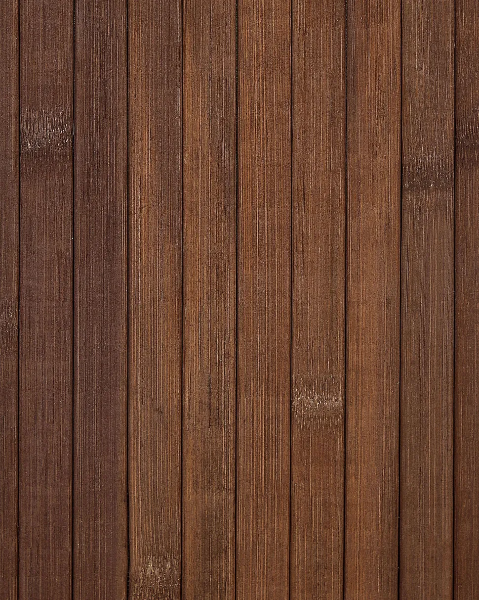 Cesto Em Madeira De Bambu Castanha Escura E Branca 60 Cm Matara