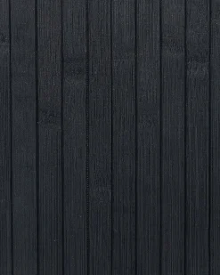 Cesto Em Madeira De Bambu Preta E Branca 60 Cm Komari