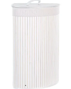 Cesto Em Madeira De Bambu Branca 60 Cm Matara