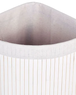 Cesto Em Madeira De Bambu Branca 60 Cm Matara