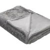 Cobertor Cinzento E Dourado 130 X 180 Cm Alazeya
