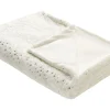 Cobertor Creme E Dourado 130 X 180 Cm Alazeya