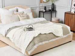 Cobertor Creme E Dourado 130 X 180 Cm Alazeya