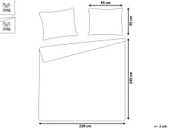 Colcha Com Relevo E Duas Almofadas Castanhas 220 X 240 Cm Rayen