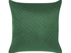 Colcha Com Relevo E Duas Almofadas Verdes 140 X 210 Cm Babak