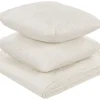Colcha Com Relevo E Duas Almofadas Creme 160 X 220 Cm Rudkhan