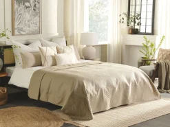 Colcha Com Relevo Taupe 200 X 220 Cm Shush