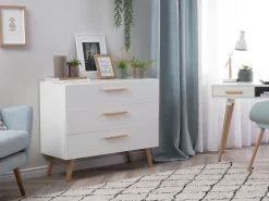 Comoda Com 3 Gavetas Branca Salem