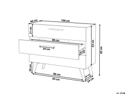 Comoda Com 3 Gavetas Branca Salem