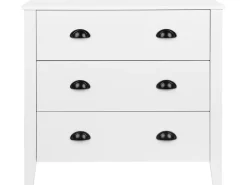 Comoda Com 3 Gavetas Branca Donovan