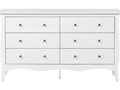 Comoda Com 6 Gavetas Branca Winchester