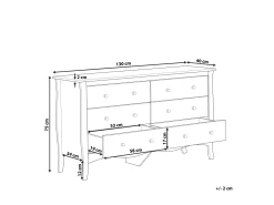 Comoda Com 6 Gavetas Branca Winchester