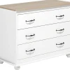 Comoda Com 3 Gavetas Branca Everett