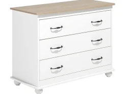 Comoda Com 3 Gavetas Branca Everett