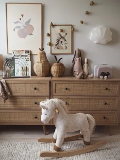 Comoda Com 3 Gavetas Castanho Claro Ponca