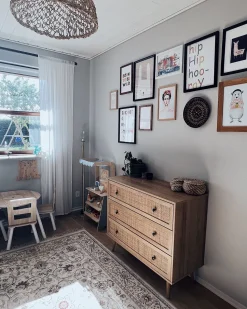 Comoda Com 3 Gavetas Castanho Claro Ponca