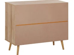 Comoda Com 3 Gavetas Castanho Claro Ponca