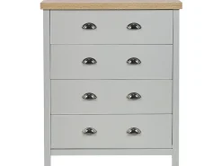 Comoda Com 4 Gavetas Cinzento Clio