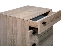 Comoda Com 4 Gavetas Cor De Madeira Clara Acra