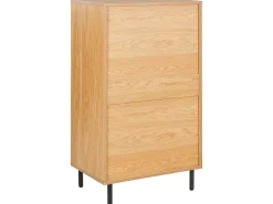 Comoda Com 4 Gavetas Cor De Madeira Clara Nikea