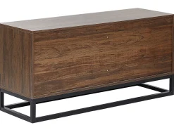 Comoda Com 6 Gavetas Cor De Madeira Escura Delta