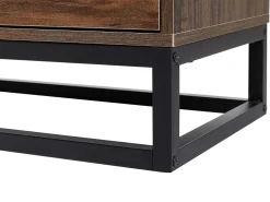 Comoda Com 6 Gavetas Cor De Madeira Escura Delta